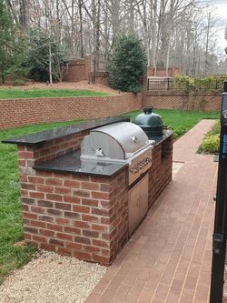 Outdoor grilling area