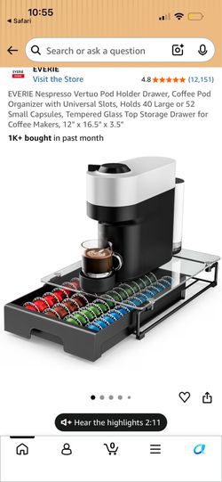 Nespresso Pod Holder Drawer