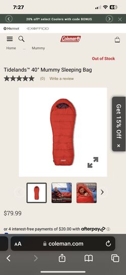Coleman Tidelands™ 40° Mummy Sleeping Bag