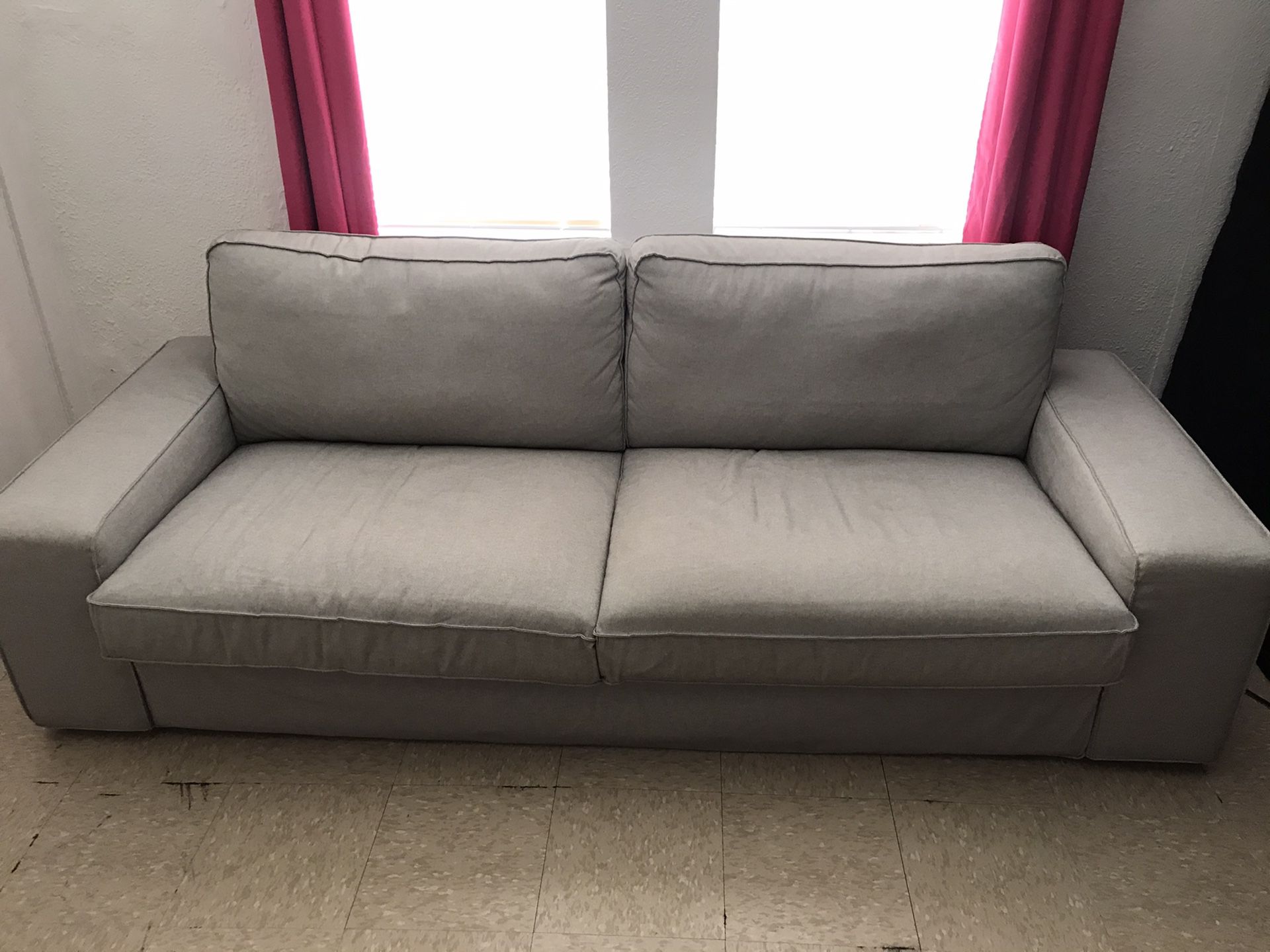 Ikea sofa couch grey