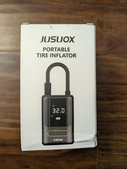 JUSUOX Portable Tire Inflator – New (Box Has Shelf Wear)