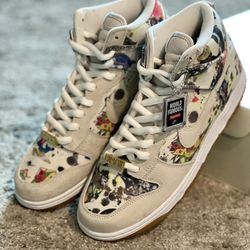 Nike Dunks High Supreme  Rammellzee Sz 9.5 New 