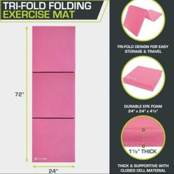Pink Working out Mat