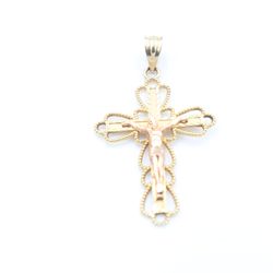 14k Gold Cross Charm