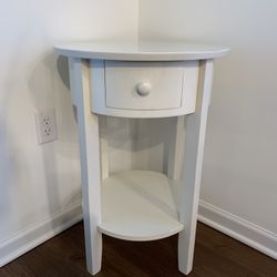White Accent Table 