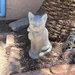 Cement Cat Statue 