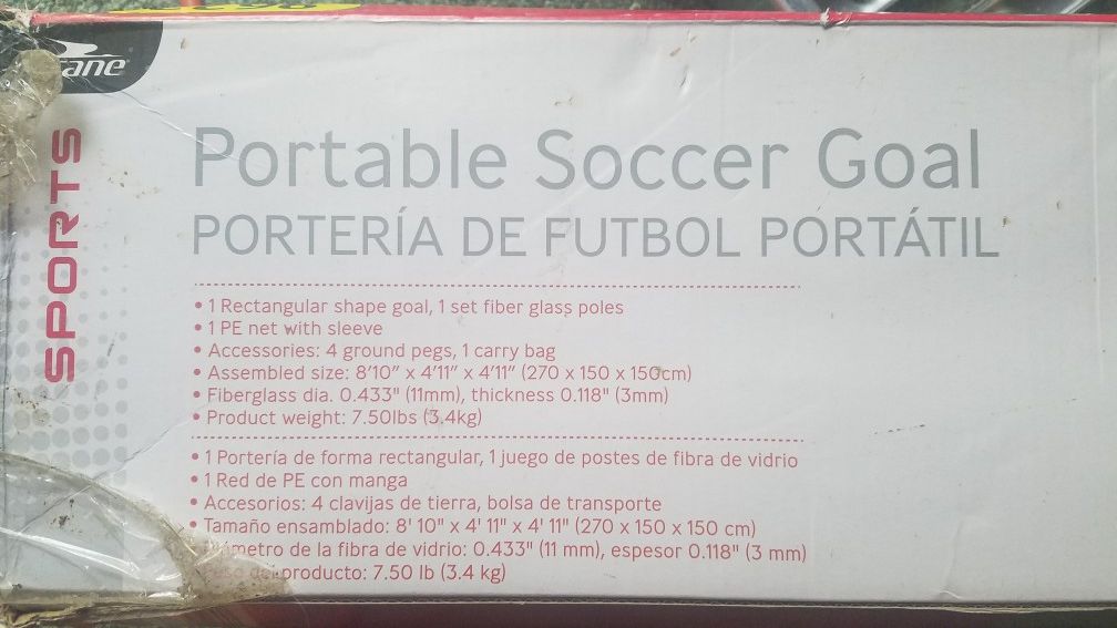 Crane Portable Soccer Goals NEW!!