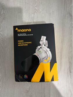 🎙️ NEW Maono PD200X USB/XLR Dynamic Microphone – White 🎙️✨