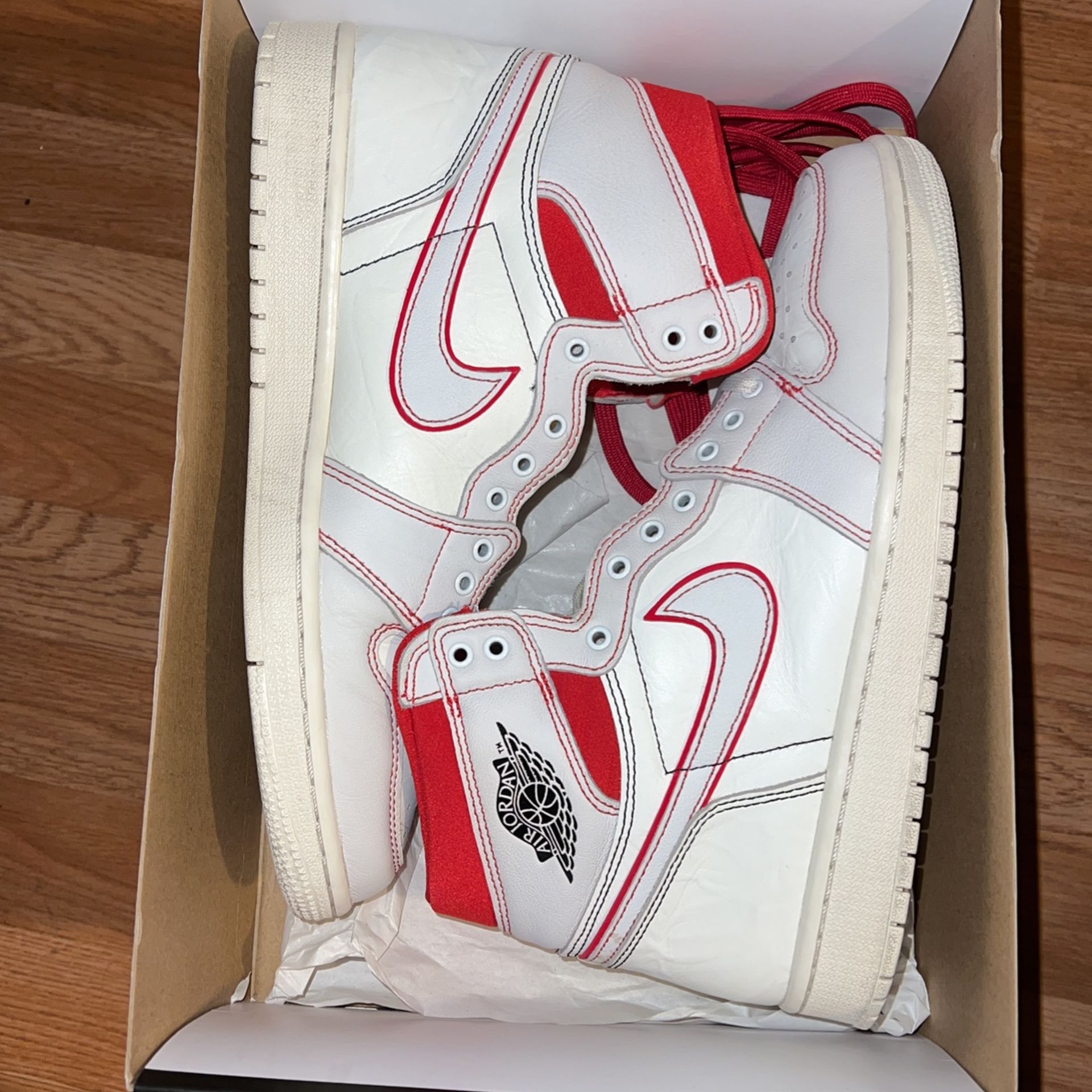 Jordan 1 Phantom Sz 10 Og Box And Extra Laces 8.5/10 Conditon Shoes Are Made With Pre Creasing