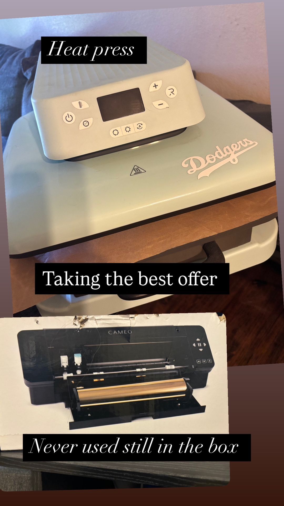HTVRONT Heat Press & Cameo 4 Edition 