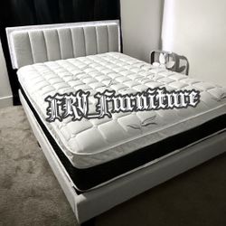 New Queen Bed Frame With Mattress 