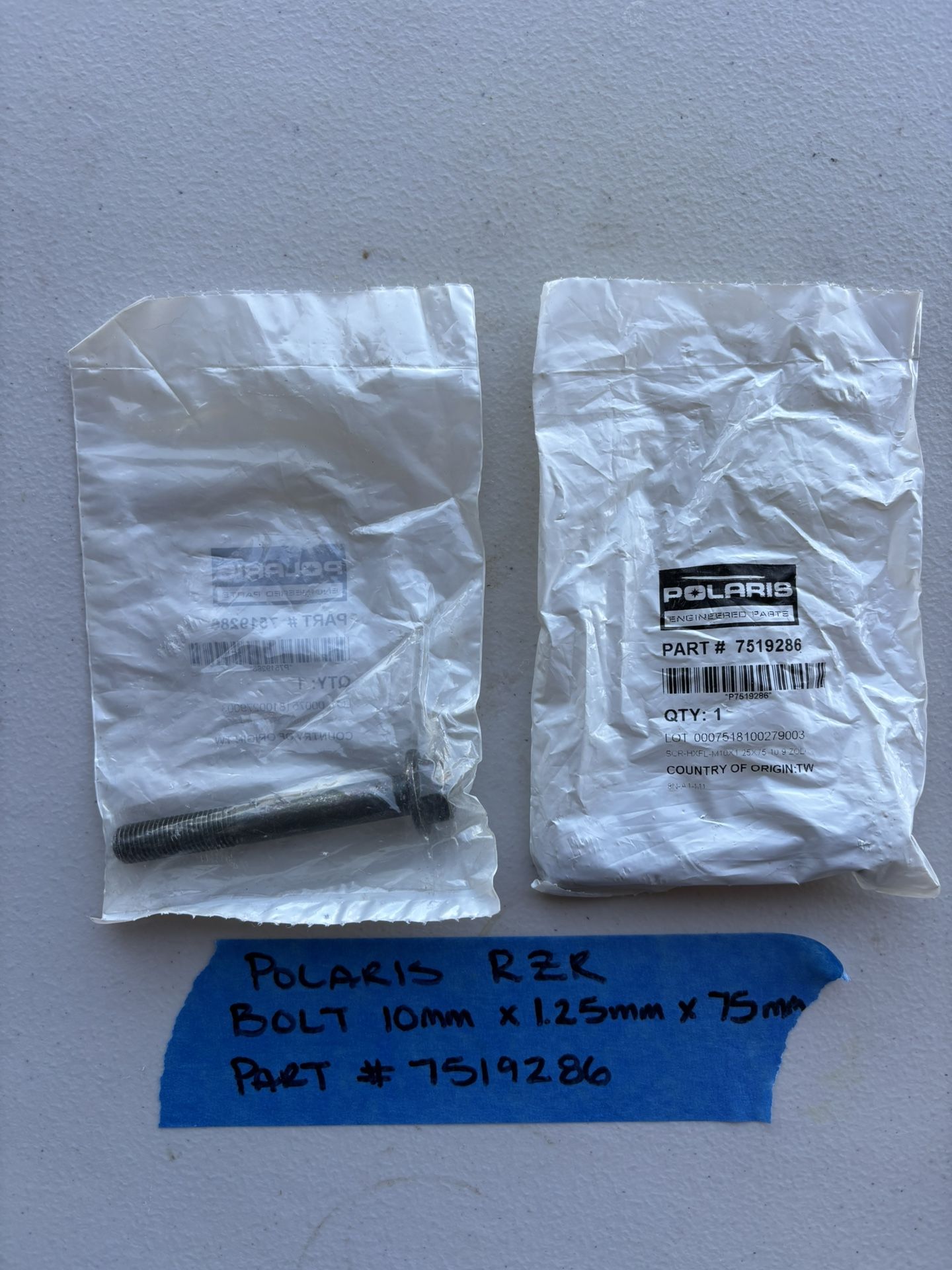 Polaris 10mm Bolt Replacement Parts