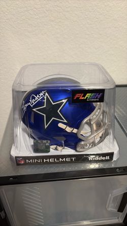 Tony dorsett signed helmet