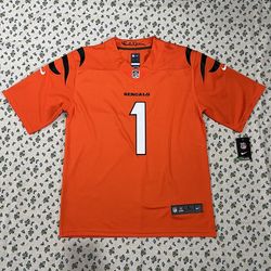 NFL Cincinnati Bengals Orange Jersey #1 Chase 