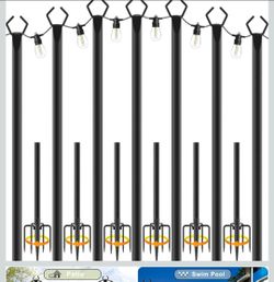Brand new Brand new 7 pack 10 ft String Light Poles,Metal Poles for Hanging Outdoor Light Strings, Light Poles
Pick up from Sammamish
Cash