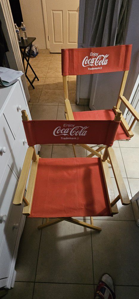 2 Coca Cola Chairs