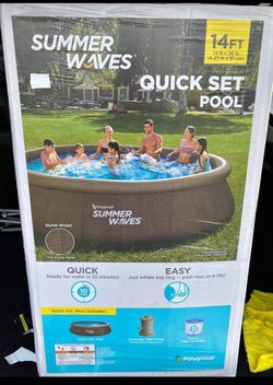 Summer Waves 14 ft x 36 in Quick Set Pool