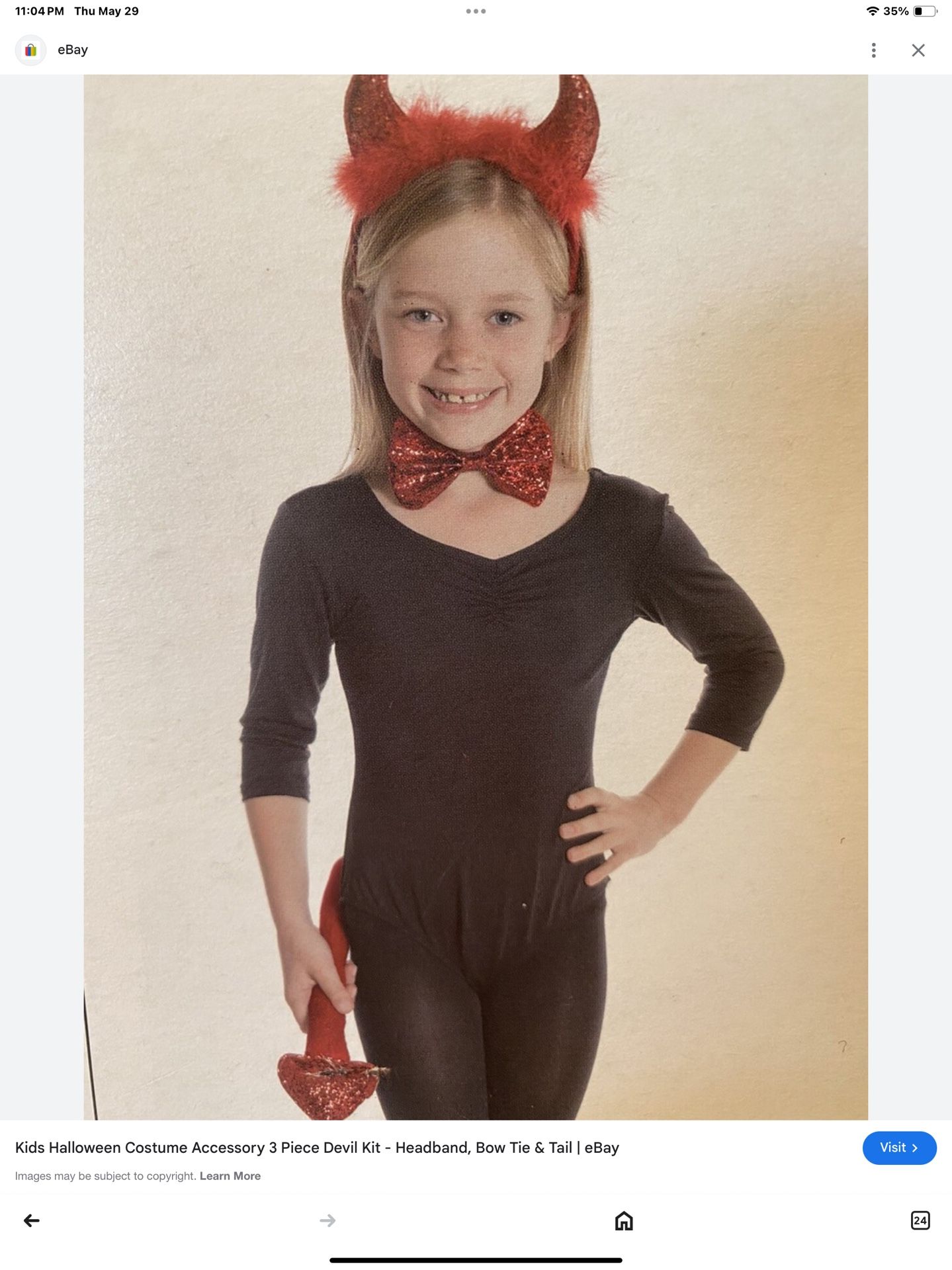 Halloween Unisex Red Devil Costume Size: OS This unisex Halloween Red Devil Costume in OS