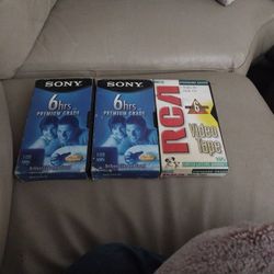 Sony And RCA blank Tapes 