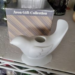 Vintage Avon Bird Candle Holder Set, New