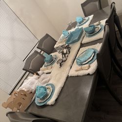 6 Chairs Dining Table 