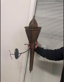 SET OF 4 LARGE MOROCCAN-STYLE WALL SCONCES FOR SALE
