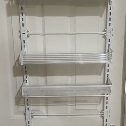 Over the door storage rack w/ shelves
