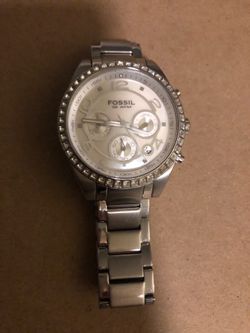 Women’s Fossil Chronograph Mother of Pearl Dial Watch CH2542