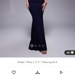 Vesper bengaline choker detail Maxi Dress