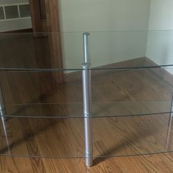 Glass 3 Tier TV Stand 