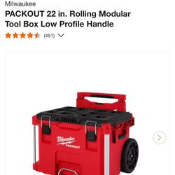 PACKOUT 22 in. Rolling Modular Tool Box Low Profile Handle