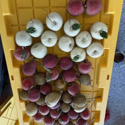 Fruit For Crafts Or Ornaments. Qty 47