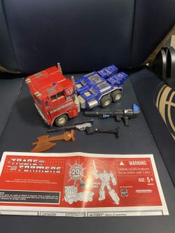 Transformers 20th Anniversary Optimus Prime Masterpiece