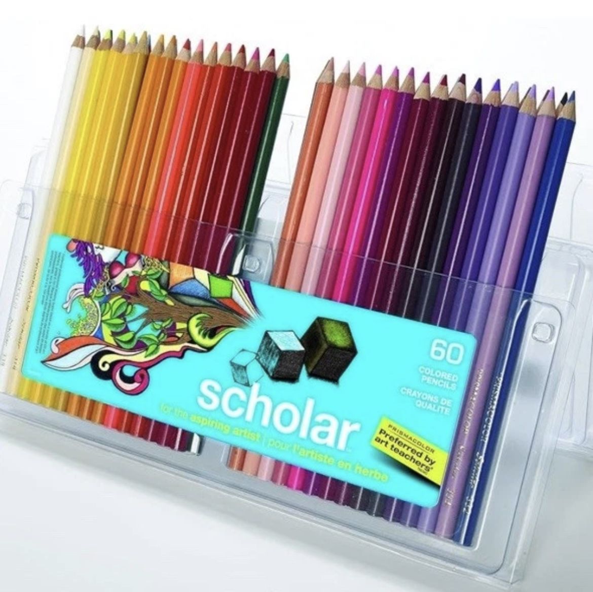Prismacolor Scholar Colored Pencils, 60-Count