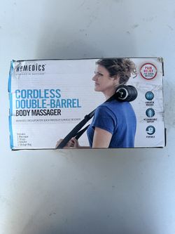 HoMedics Cordless Double Barrel Total Body Massager Deep Tissue Massage