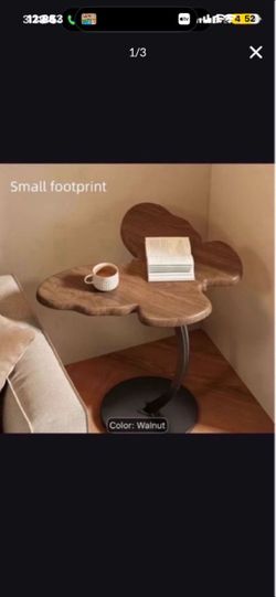 Brand New Butterfly-Shaped Side Table | Small Retro Coffee Table | Sturdy Metal Base | Living Room And Bedroom Decor | Modern Furniture Shelf