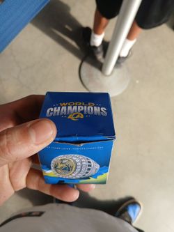 LA Rams 2021 World Champions Replica Ring Box