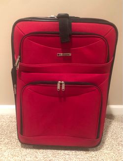 Leisure Red Luggage Suitcase