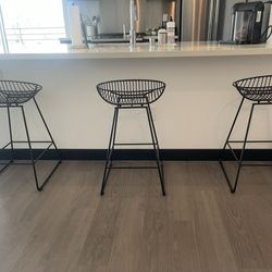 Black Bar Stools (3)