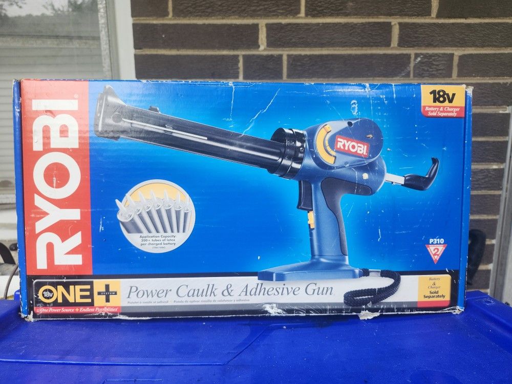 Ryobi cordless 18v power caulk adhesive gun variable speed tool only