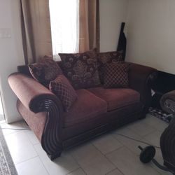 Sala Completa Grande Color Café, Con Madera 