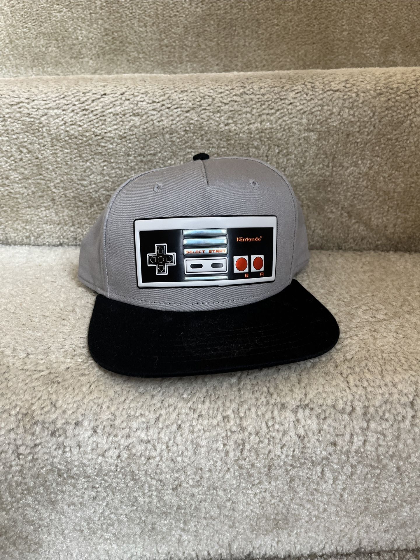 Like new Nintendo Super Mario Retro Controller Gray Snapback Hat