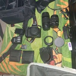 Canon Eos Rebel T7 With Accessories Like New