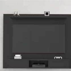Black Floating Tv Panel