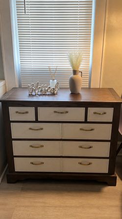 Modern Solid Wood Dresser | Refinished | 44”