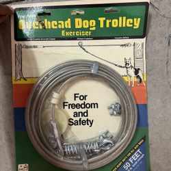 Dog Cable Leashes And Trolleys. 