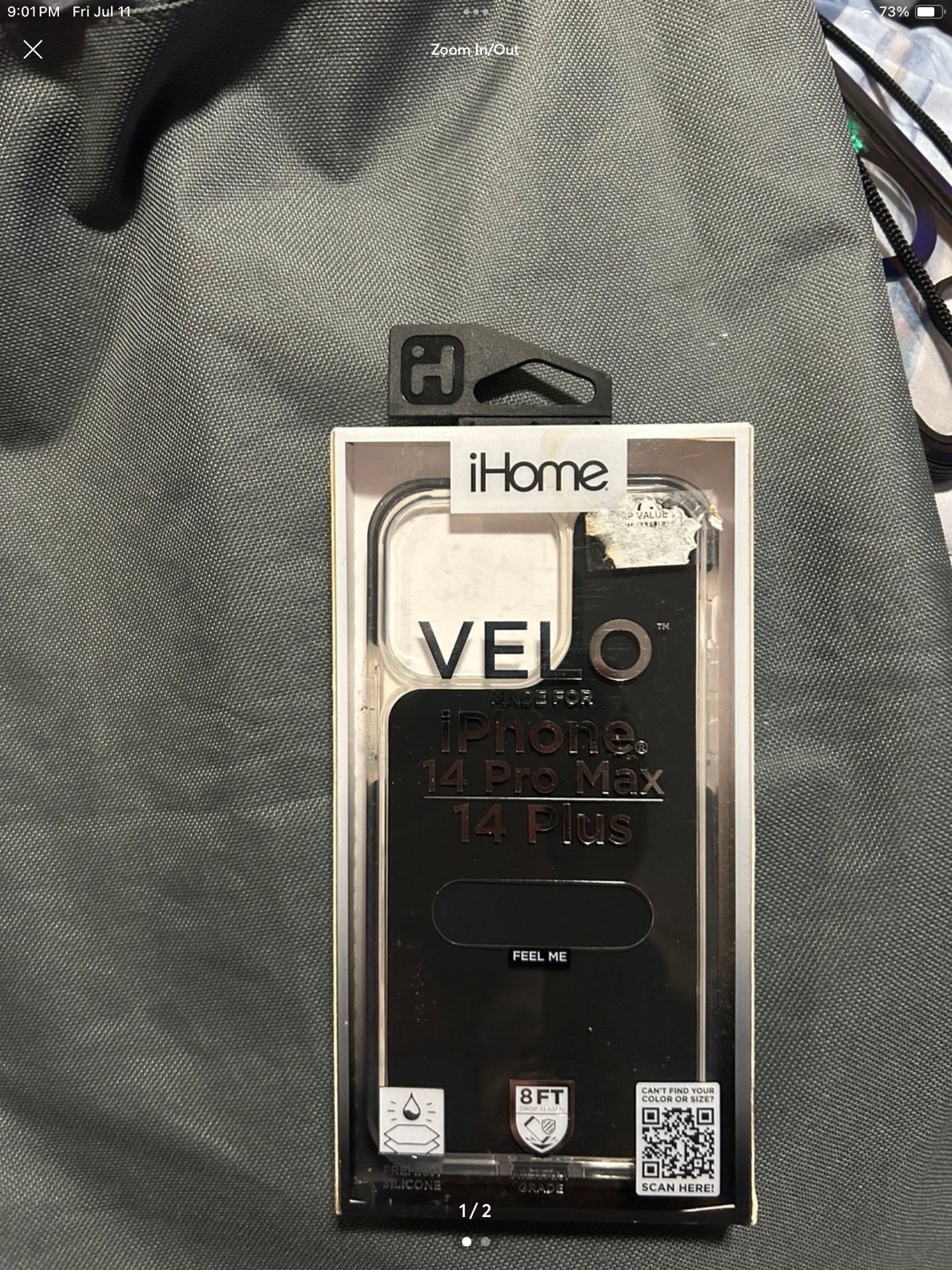 iHome Black Protective Case for iPhone