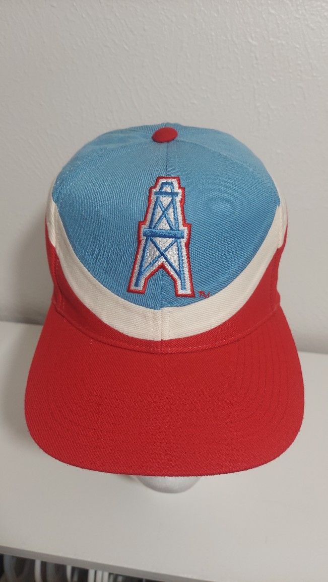 New Without Tags Rare Vintage 90s Houston Oilers Wave Hat