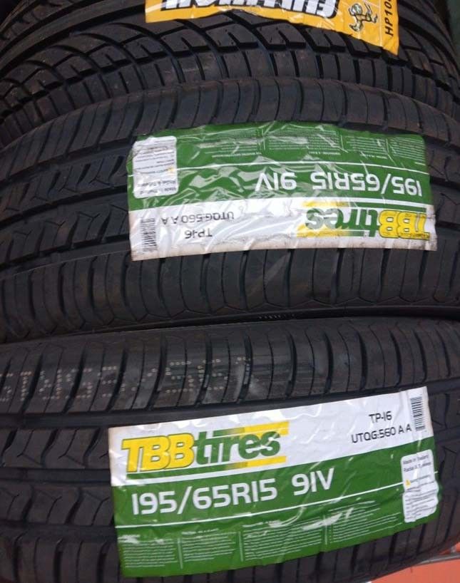 4 New Set of 195/65/15 TBB Tires
