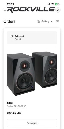 ROCKVILLE STUDIO MONITORS LIKE NEW